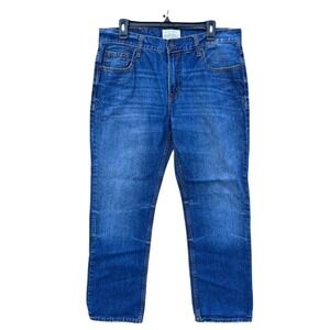 Aeropostale Essex Straight Leg Mens Jeans 34x32 Medium Wash Blue Denim